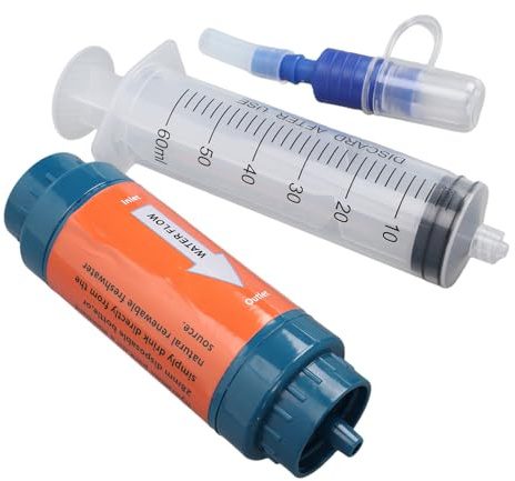 ZDAGELD Filtre à Eau Portable, Paille de Purificateur D'Eau en Plastique Anti-fuite, Paille de Filtre à Eau D'urgence pour Voyage, Camping, Randonnée en Plein Air