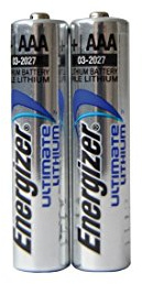 Energizer Lot de 2 Piles AAA/LR03 Ultimate Lith 7638900262629