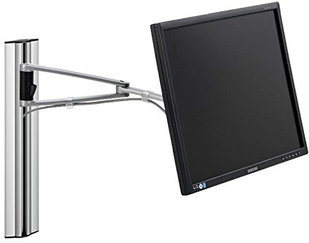 Novus Dahle 910+2089+000 Monitorhalterung, Metall, Silber, 10 x 40 x 9 cm