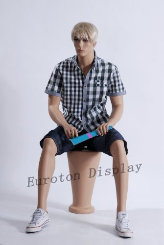 Eurohandisplay MS-13 sitzend männlich Schaufensterfigur Schaufensterpuppe Mannequin Male Sitz Mann