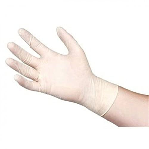 Latex handschoenen wit poedervrij (Box 100) - M