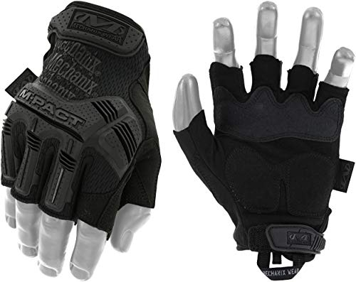 Mechanix Wear Mechanix Herren M-pact® Covert Vingerloze handschoenen (groot, volledig zwart) Fingerlose Einsatzhandschuhe, Covert, L EU