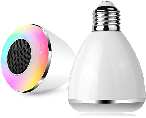 SPEQ Bluetooth Smart LED bulbo SP-233 con despertador LED de función + Música y el adaptador de E14