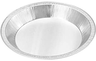 KitchenDance 9 Inch Heavy Duty Aluminum Pie Tins - Oven and Freezer Safe Disposable Pie Pans - Ideal for Restaurants and Bakeries - Reusable and 100% Recyclable Gauge Aluminum - 409 (50, Silver)