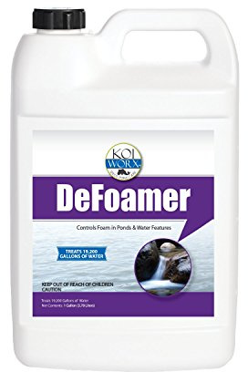 KoiWorx Defoamer - Gallon- Removes Foam From Decorative And Ornamental Ponds, Safe For Koi