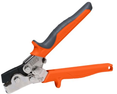 Klein Tools 86528 Stanzer-Set, Schnappverschluss-Stanzwerkzeug für Blech, Vinyl und Aluminiumverkleidungen, blau/grau