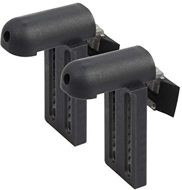 Ventanara® Klemmträger mit Dichtungspad Rollo Jalousie ohne Bohren Klemmfix 2 Stück (Universal Klemmträger, Anthrazit)
