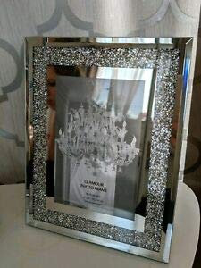 Bloomingtons Direct Jonas & James Crystal Mirror Crushed 6x4in 2 in 1 Sparkle Picture Frame