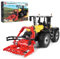 Mould King 17019 Technik Traktor, Ferngesteuert High-Tech Forklift mit 4 Motor, 4-in-1 Traktor Modell Groß Gabelstapler Klemmbausteine Bausatz