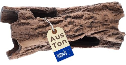 GarPet Aquarium Deko Röhre Baumstamm Terrarium Deko Höhle Aquarium Wurzel Garnelenversteck Baumrinde Fisch Höhle Welshöhle Keramik Rohr Garnelenröhre Laichröhre Versteckplatz