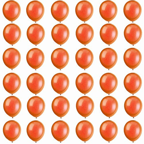 Kleine Luftballons Orange 5 Zoll Halloween Ballons,36 Stück Mini Luftballons Halloween Helium Ballons Partyballon Deko,Latex Luftballons für Orangee Party,Geburtstag,Hochzeit,Halloween Dekorationen