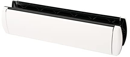 JCP 12 Inch Letter Box, Heavy Duty GreenteQ Sprung Letterbox - White, for UPVC Doors, Composite Doors, and Wood (40-80mm Thickness)