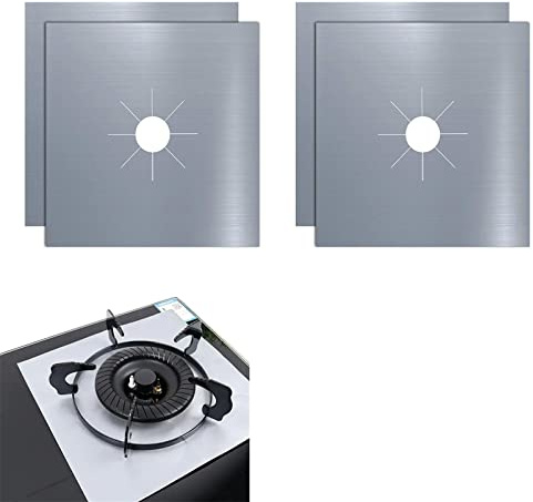 Protection Plaque Cuisson Gaz, Tapis de Cuisinière à Gaz, Protection Cuisinière à Brûleurs Gaz, Protection de Cuisinière à Gaz, 0,2 mm Housse de Protection pour Plaques de Cuisson, Cuisinière à Gaz