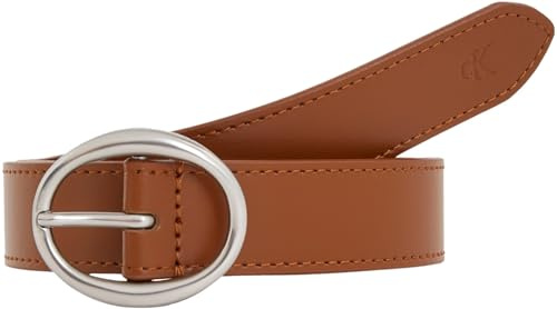 Calvin Klein Jeans Damen Gürtel Classic Round Lthr Belt25Mm aus Leder