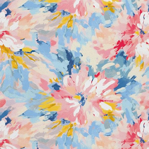 HEKO PANELS Stoff Oxford wasserdicht, Blumen, 2 Meter 155 x 200 cm