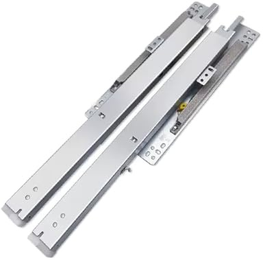 LYUCAYHQ 1 Paar Unterbau-Schubladenauszüge, Schubladenschienen Softclose, 45 kg Tragkraft, Kugellager, Versteckte Bodenmontage, Vollauszug Schubladen Schienen (Size : 600mm/24in)