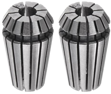 QUARKZMAN 2 Piezas Er16 6mm Portabrocas de Pinza de Resorte de Alta Precisión 0.015mm para Máquina de Grabado CNC Torno Fresadora