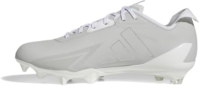 adidas Men's Adizero Electric American Football, Grey/Silver Metallic/White, 7.5