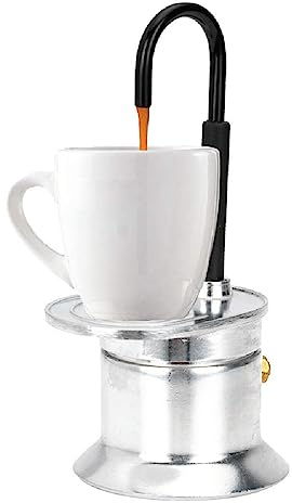 Cafetera Moka De Un Solo Tubo, Mini Cafetera, Cafetera Moka Para Estufa, 1 Taza, 50 Ml, Cafetera De Aleación De Aluminio Para Fiestas Al Aire Libre, Viajes, Café DIY