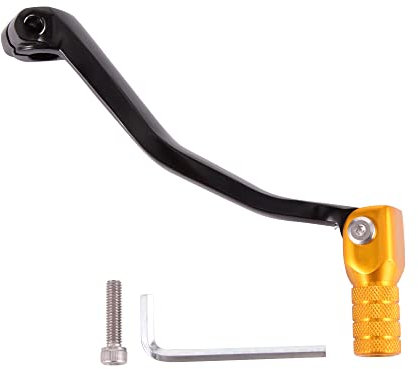 GOOFIT Shift Lever Gold Black Aluminum Alloy Shift Pedal Folding Gear Lever Replacement for 7206 YZ125 YZ250 YZ250F YZ450F YZ250FX YZ450FX WR250F WR450F Motorbike ATV Dirt Pit Bike
