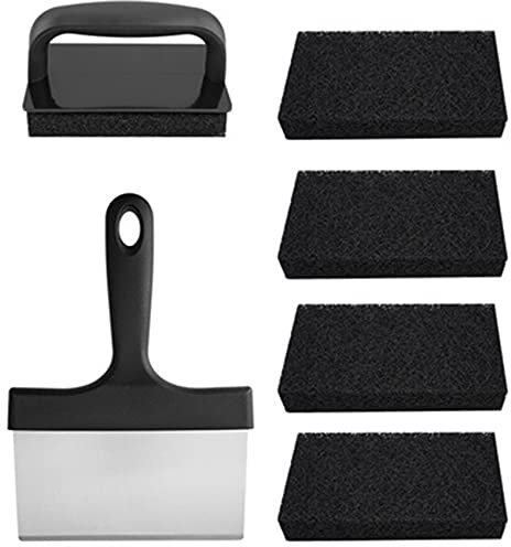 Aorwh Versatilidad Kit de Limpieza de Planchas Juego de Herramientas de Limpieza de Planchas para Superficies Calientes o FríAs Cepillos de Limpieza de Raspadores