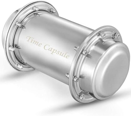 pobowlgarls Time Capsule Stainless Steel Waterproof Container (7.6 Inch)