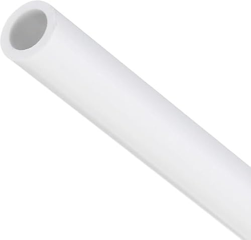 MACHSWON PVC Pipe 5mm ID 7mm OD 350mm Length Round Plastic Rigid Tubing High Impact for Drain Pipe Cable Sleeve(White)