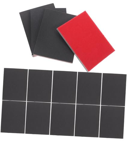 ULTECHNOVO 80pezzi Spugne Abrasive Per Levigatura Di Dischi Schiuma Per Auto e Cartongesso Grit Resistente e Versatile Per Finiture