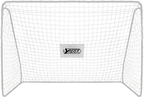 Best Sporting Tornetz für Fußballtor I Tornetz mit Best Sporting Logo I Passend für Tore mit den Abmessungen 180 x 120 x 60 cm I Fussball Tornetz Weiß/Schwarz