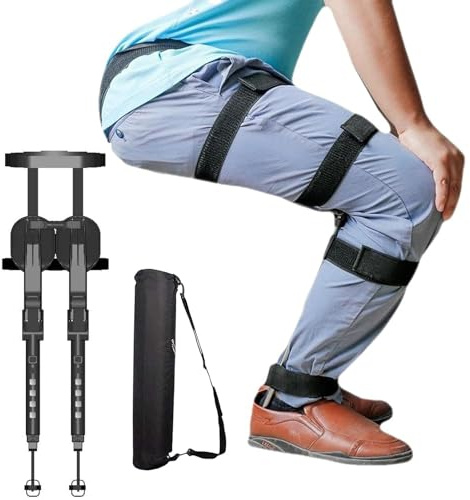 Wearable Invisible Chair Chair pants Wearable invisible chair Exoskeleton Levitation Seat 5 Gear Heights Adjustable 2025 Upgraded chairless Wearable Leg Bear up to 150kg,for Barbers,Chefs Ou
