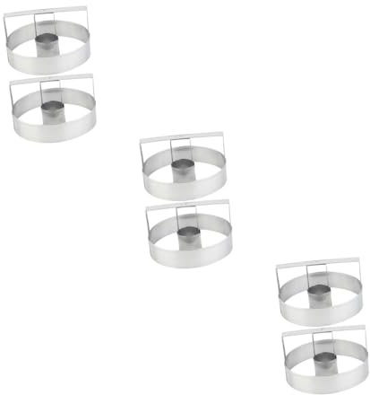 Cabilock 3 Series Molde Redondo Para Galletas Cortador De Galletas Redondo Galleta Redonda Cortadores De Galletas Del Alfabeto Latas De Pan Para Hornear Silver Acero Inoxidable 2 Piezas X 3