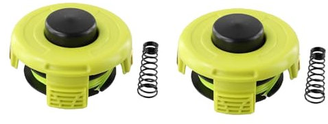 Vilgftyiet Lot de 2 bobines de fil et ressort de masquage compatibles RAC118 - 1,2 mm de diamètre - En plastique, métal et nylon - Pour débroussailleuse