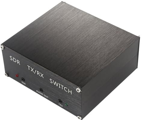 Wrtysully Divisore di Antenna SDR Transceiver TR Switch Box A 160MHz 100W con Protezione A Scarica di Gas, Spina EU