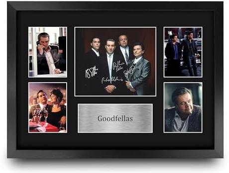 HWC Trading Goodfellas Geschenke Geducktes Signiertes Autogramm Präsentationsdisplay für Fans von Film Memorabilien - A3 Gerahmt