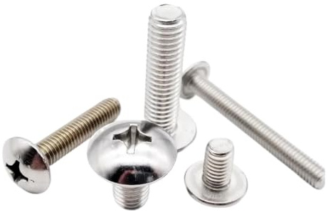 10 STÜCKE M4 M5 M6 304 A2-70 Edelstahl Phillips Truss Kopf Große Flache Runde Kreuz Schraube(12mm,M6 10pcs)
