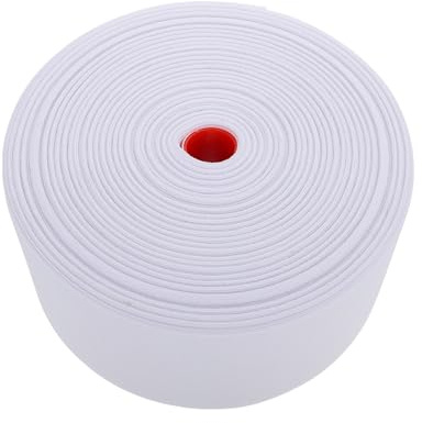 DOITOOL Cinta para Cortinas Ojales Perforados de Poliéster 8 Cm, Cinta para Anillas Romanas, Accesorio DIY para Cortinas de Ducha y Ventanas, Suministro Práctico Hogar