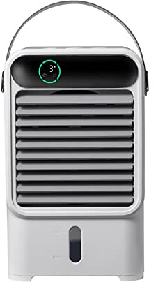 LRFVADW Aire acondicionado portátil portátil para escritorio, temporizador silencioso, mini ventilador de refrigeración para oficina, viajes, hogar, sala de estar