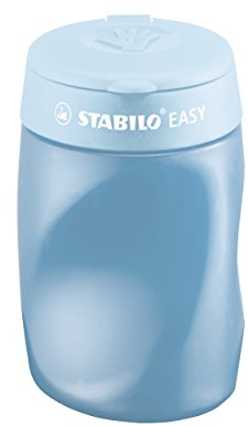 STABILO - Ergonomischer Dosen-Spitzer für Rechtshänder - EASYsharpener - 3 in 1 - blau