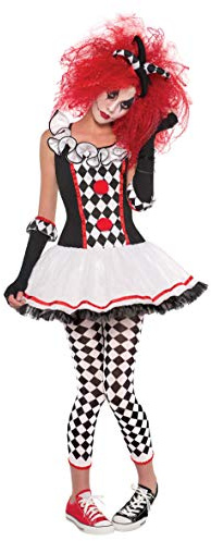 amscan 997007 Adults Harlequin Honey Halloween Fancy Dress Costume (UK Dress Size 8-10)