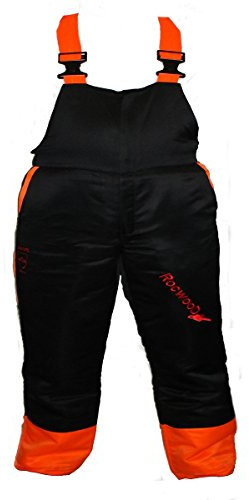 Rocwood Chainsaw Bib & Brace Type A Class 1 20m/s EN381-5 1995 Size=XXXL Black/Orange