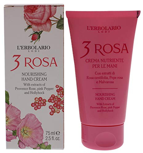 L 'erbolario 3 rosa crema mani nutriente
