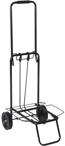 Camp-Gear - Carrello per bagagli, pieghevole, in acciaio, 35 kg, colore: nero