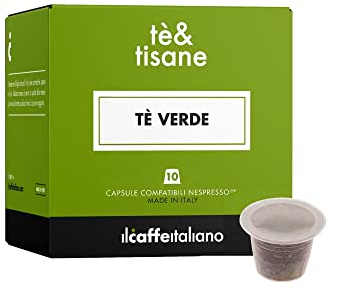 80 Capsules compatibles Nespresso - Thé vert earl grey - Il caffè italiano