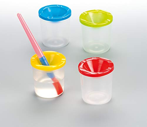 Baker Ross EK637 Painting Water Pots, Ideal for Home or Schools, Perfect for Beginner or Experienced Painters (Pack of 12), 75mm
