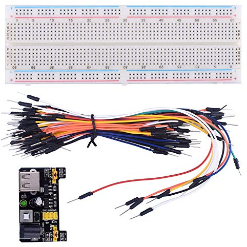 Shanhai SH-ADKIT07 MB-102 solderless breadboards with Power Supply moudule kit with 65pcs Jumper line for Arduino Starter Kits