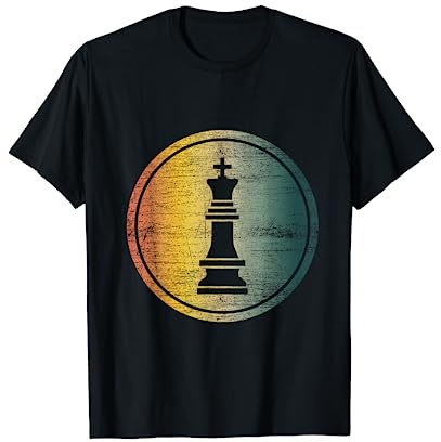 Schach T-Shirt - Schachfigur König - Schachclub Brettspiel T-Shirt
