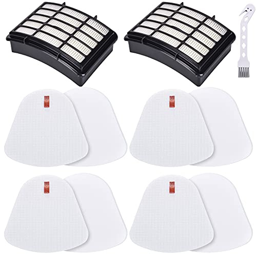 Leadaybetter Vacuum Filter Replacement for Shark Navigator Lift Away Deluxe NV350 NV351 NV352 NV355 NV356E NV360 NV370 UV440 UV540 CU500 ZU503AMZ Models, Parts XFF350 & XHF350, 2 + 4 Pack Filters
