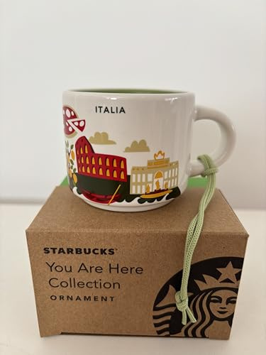 STARBUCKS Italy Italien Mug Tasse YAH You Are here Collection Ornament - 59ml