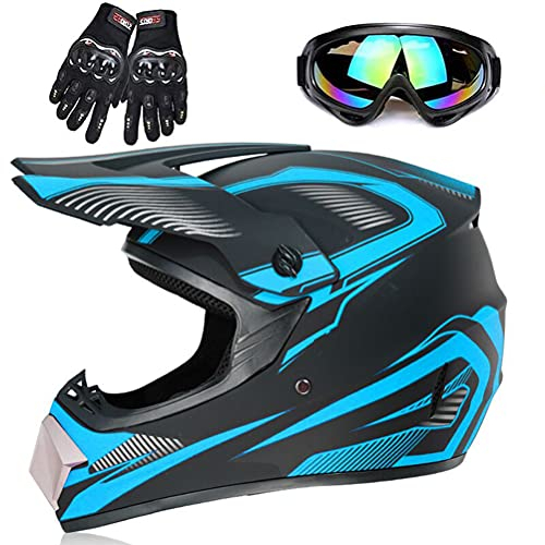 ZJRA Jugend Motorradhelme,Kinderfahrradreithelm,Junge Und Mädchen, Roller Ski ATV Helm,DOT/ECE-Zertifizierung,Geeignet Für Alle Jahreszeiten,1,S