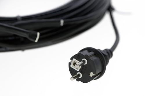 Kerbl Cavo antigelo 10 m (200 W, Cavo riscaldante per grondaia/tubazioni, per Lo svernamento delle Piante, antigelo per Tubi + Piante in Vaso) 296088